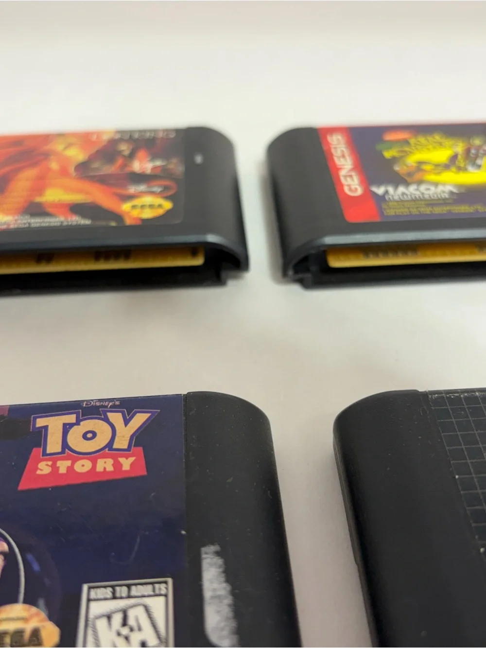 Lot Of 4 Sega Genesis Kids Games Lion King, Toy Story, Little Mermaid, Monsters